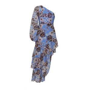 Alexis Abanna Tiered One-shoulder Hi-low Dress Size 4  MSRP: $645